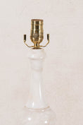 Load image into Gallery viewer, Vintage Alabaster Lamp with Bulbous Base
