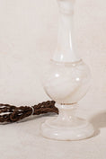 Load image into Gallery viewer, Vintage Alabaster Lamp with Bulbous Base
