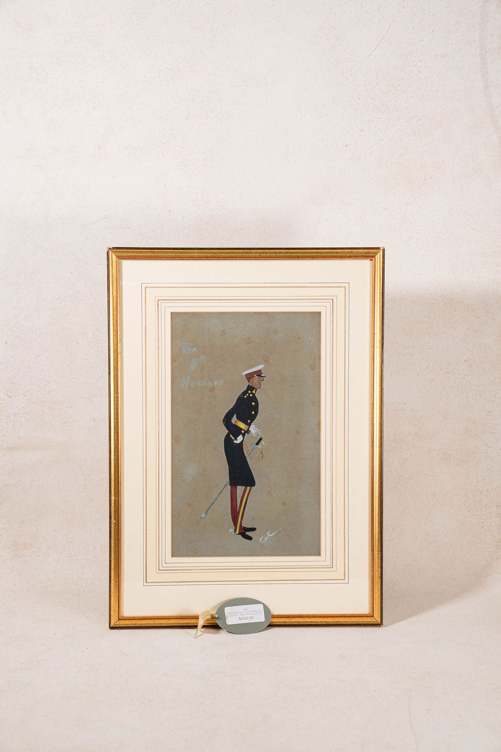 Amusing Military Original Watercolor | Signed (c. 1923)