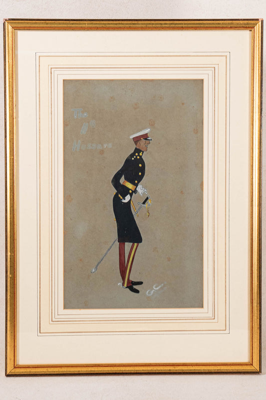 Amusing Military Original Watercolor | Signed (c. 1923)