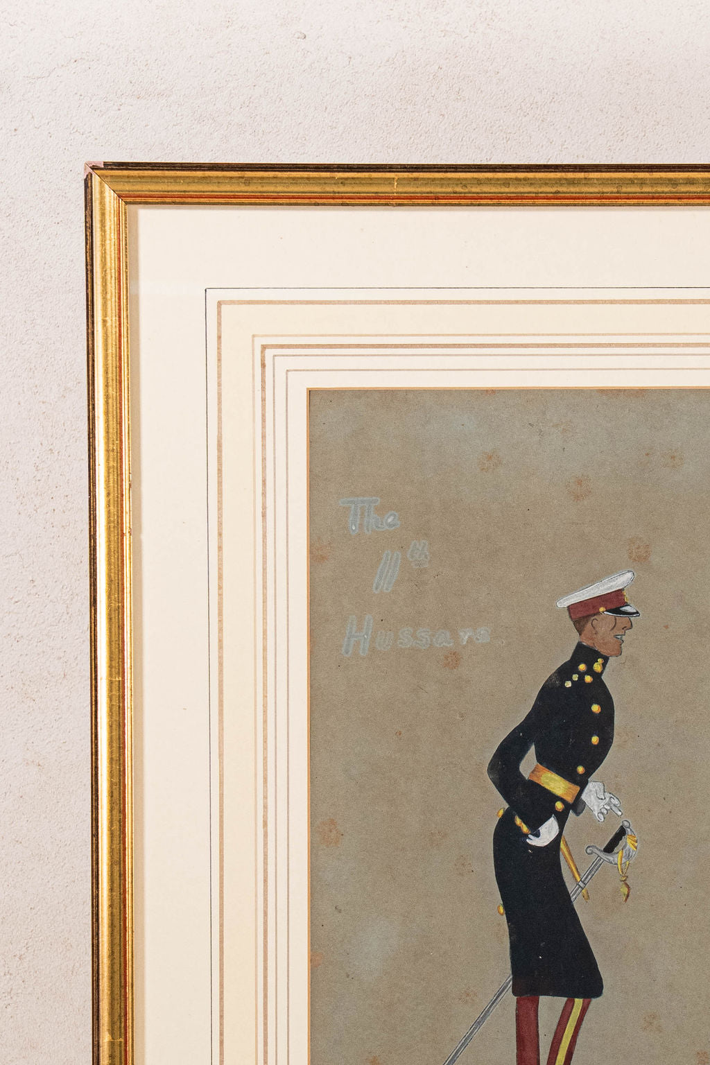 Amusing Military Original Watercolor | Signed (c. 1923)