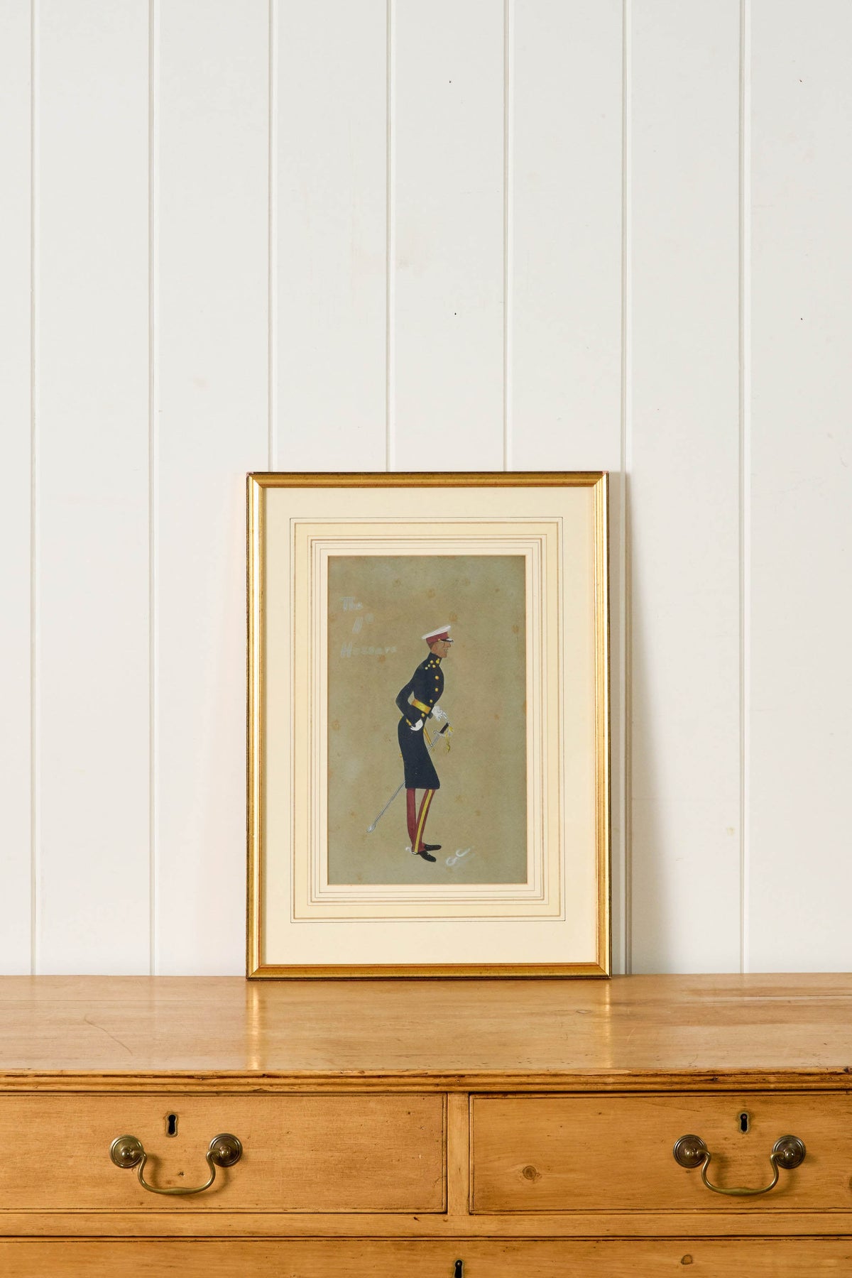 Amusing Military Original Watercolor | Signed (c. 1923)