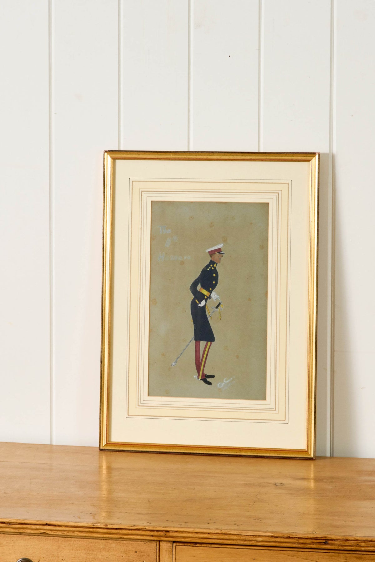 Amusing Military Original Watercolor | Signed (c. 1923)