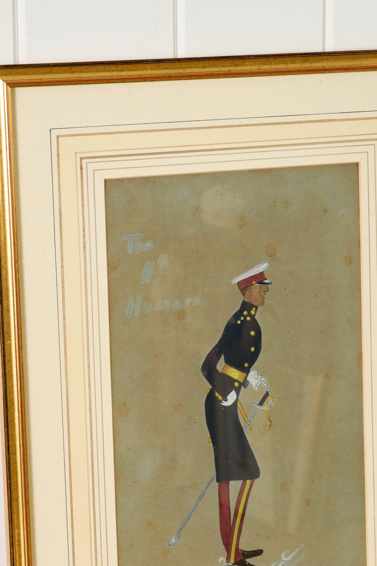 Amusing Military Original Watercolor | Signed (c. 1923)