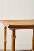 Load image into Gallery viewer, Antique Bamboo Two Tier Side Table
