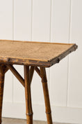 Load image into Gallery viewer, 19th Century Tortoise Bamboo Two Tier Single Side Table
