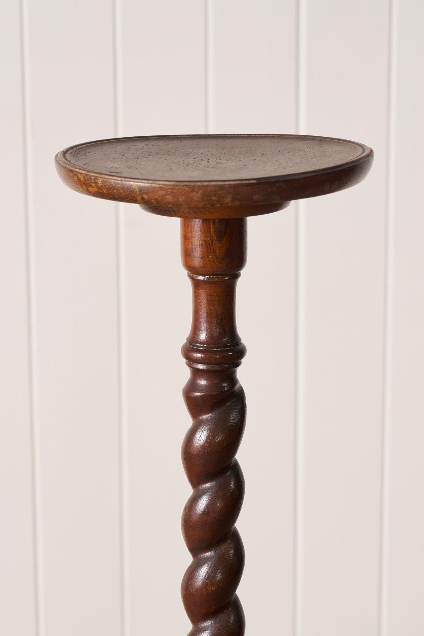 Antique English Barley Twist Plant Stand