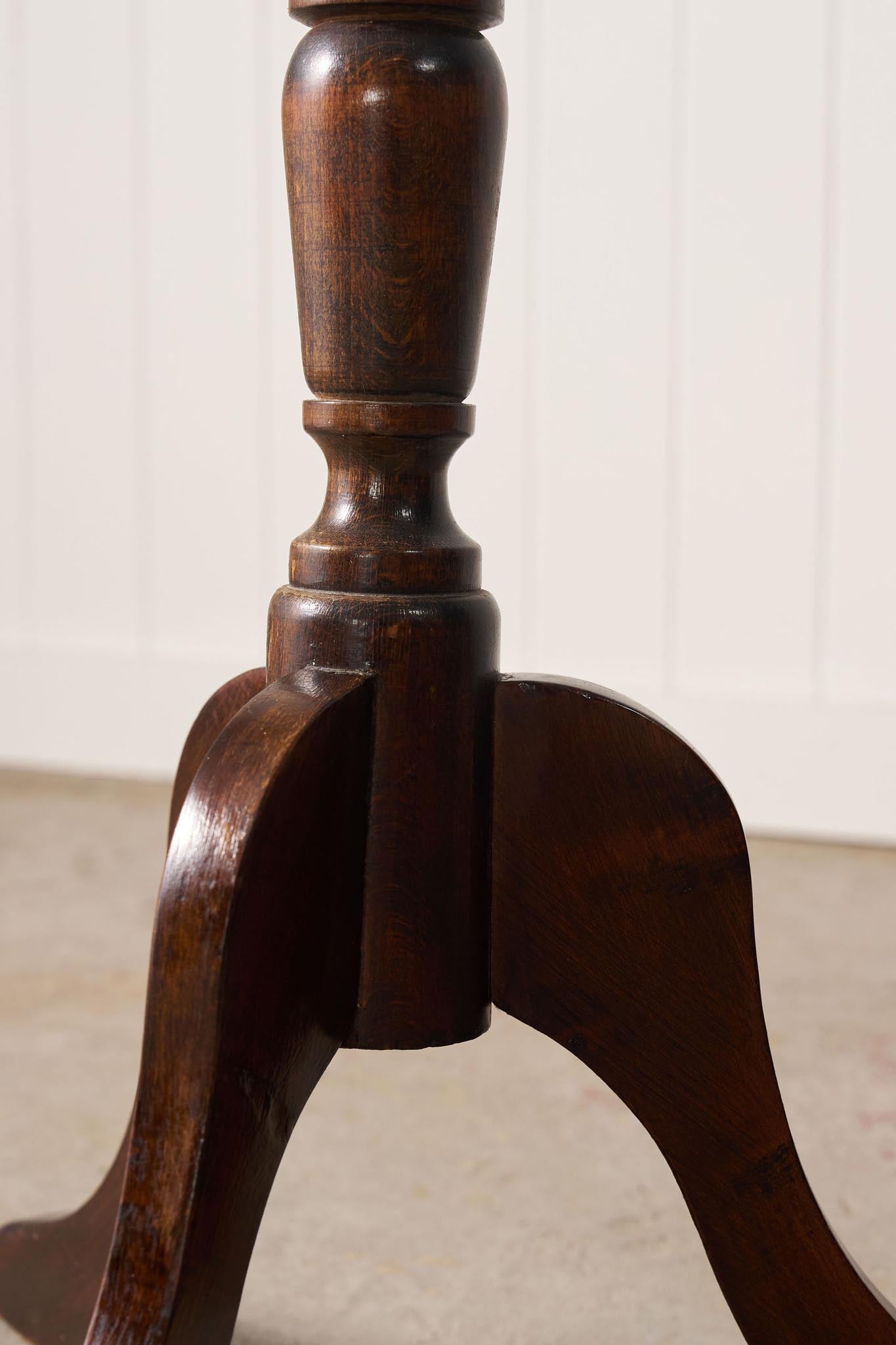Antique English Plant Stand with Bobbin Detailing