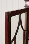 Load image into Gallery viewer, Edwardian Sheraton Revival Mahogany Glass Front Display Case on Spade Legs (c. 1910)
