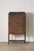 Load image into Gallery viewer, Edwardian Sheraton Revival Mahogany Glass Front Display Case on Spade Legs (c. 1910)
