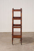 Load image into Gallery viewer, 19th Century Walnut Whatnot on Casters
