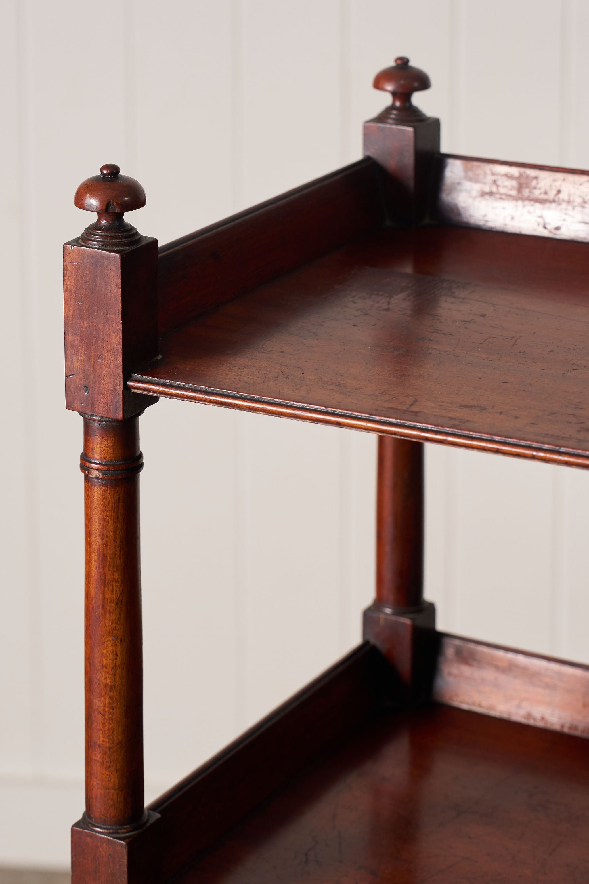 19th Century Walnut Whatnot on Casters