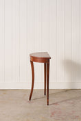 Load image into Gallery viewer, Edwardian Petite Elm & Yewwood Demilune (c. 1910)
