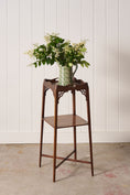 Load image into Gallery viewer, Edwardian Two Tier Scalloped Tray Top Side Table
