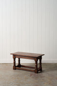 Load image into Gallery viewer, Vintage English Oak Coffee Table/Bench
