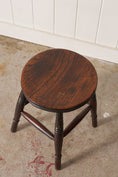 Load image into Gallery viewer, 19th Century Oak Joint Stool with Stretchers
