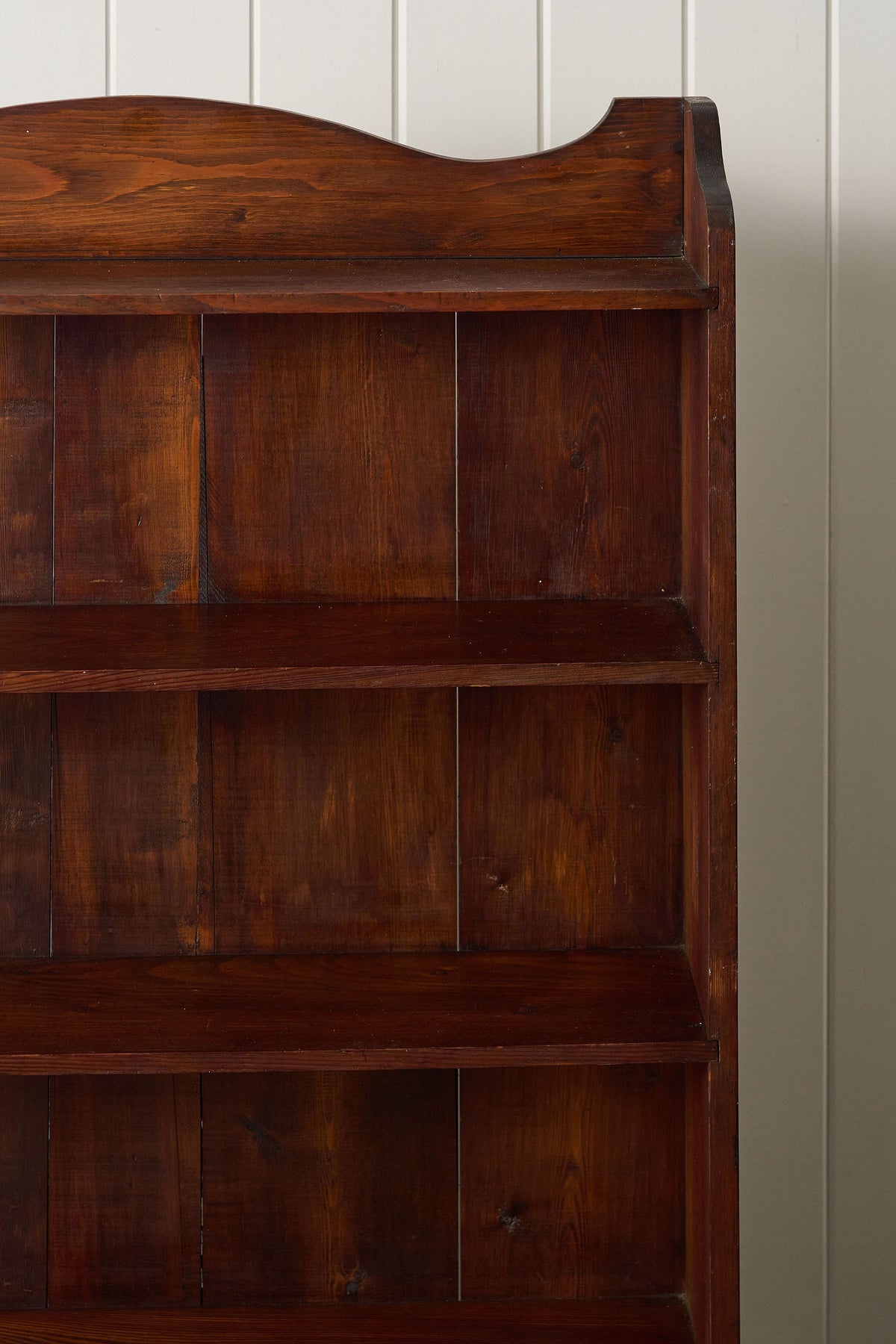19th Century English Oak 5-Shelf Bookcase