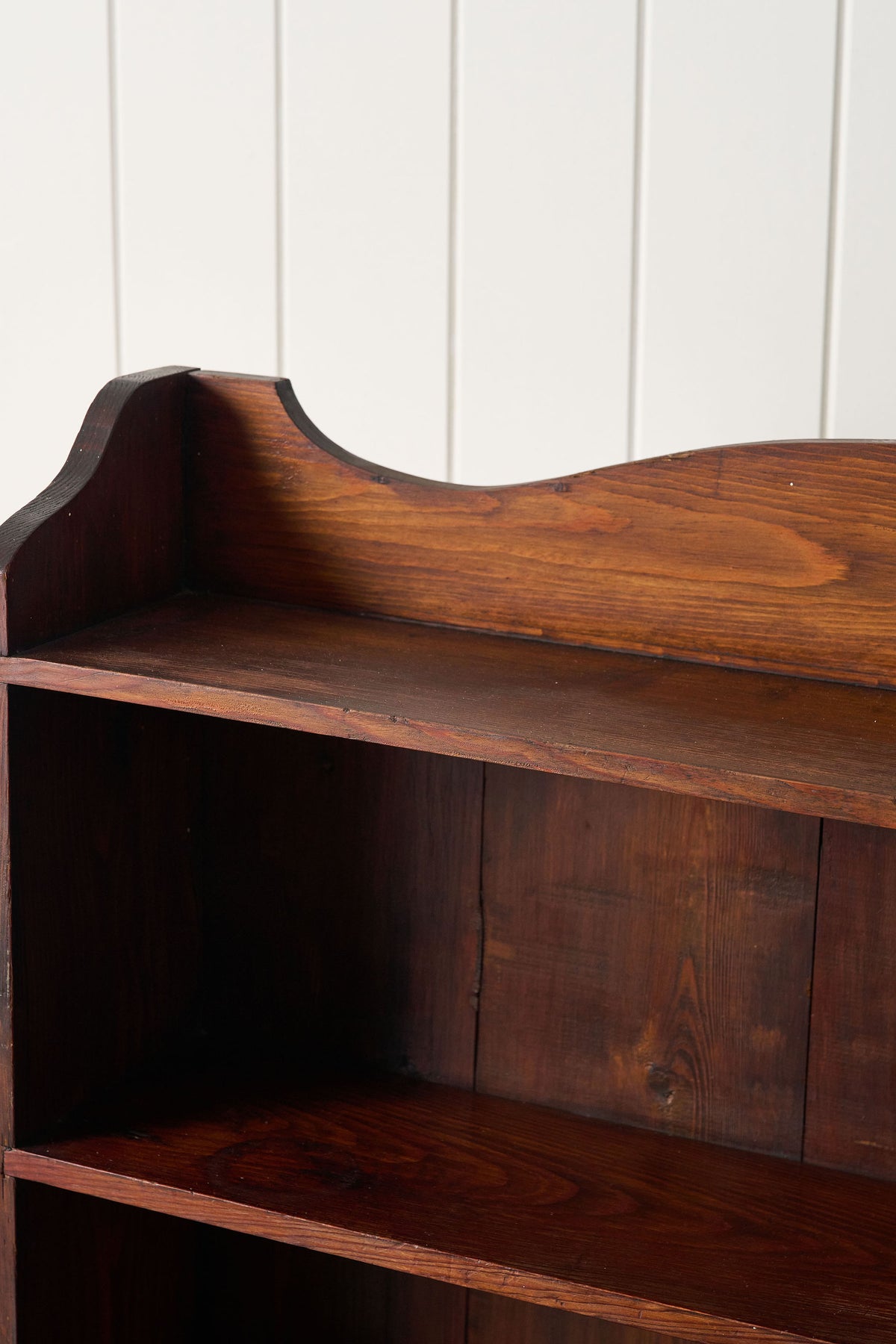 19th Century English Oak 5-Shelf Bookcase