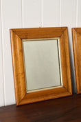 Load image into Gallery viewer, PAIR of 19th Century Maple Framed Mirrors
