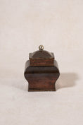 Load image into Gallery viewer, Antique Copper Lidded Tea Caddy with Silver Plated Interior
