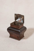 Load image into Gallery viewer, Antique Copper Lidded Tea Caddy with Silver Plated Interior
