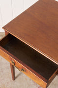 Load image into Gallery viewer, 19th Century English Mahogany Side Writing Table with Swan Handles
