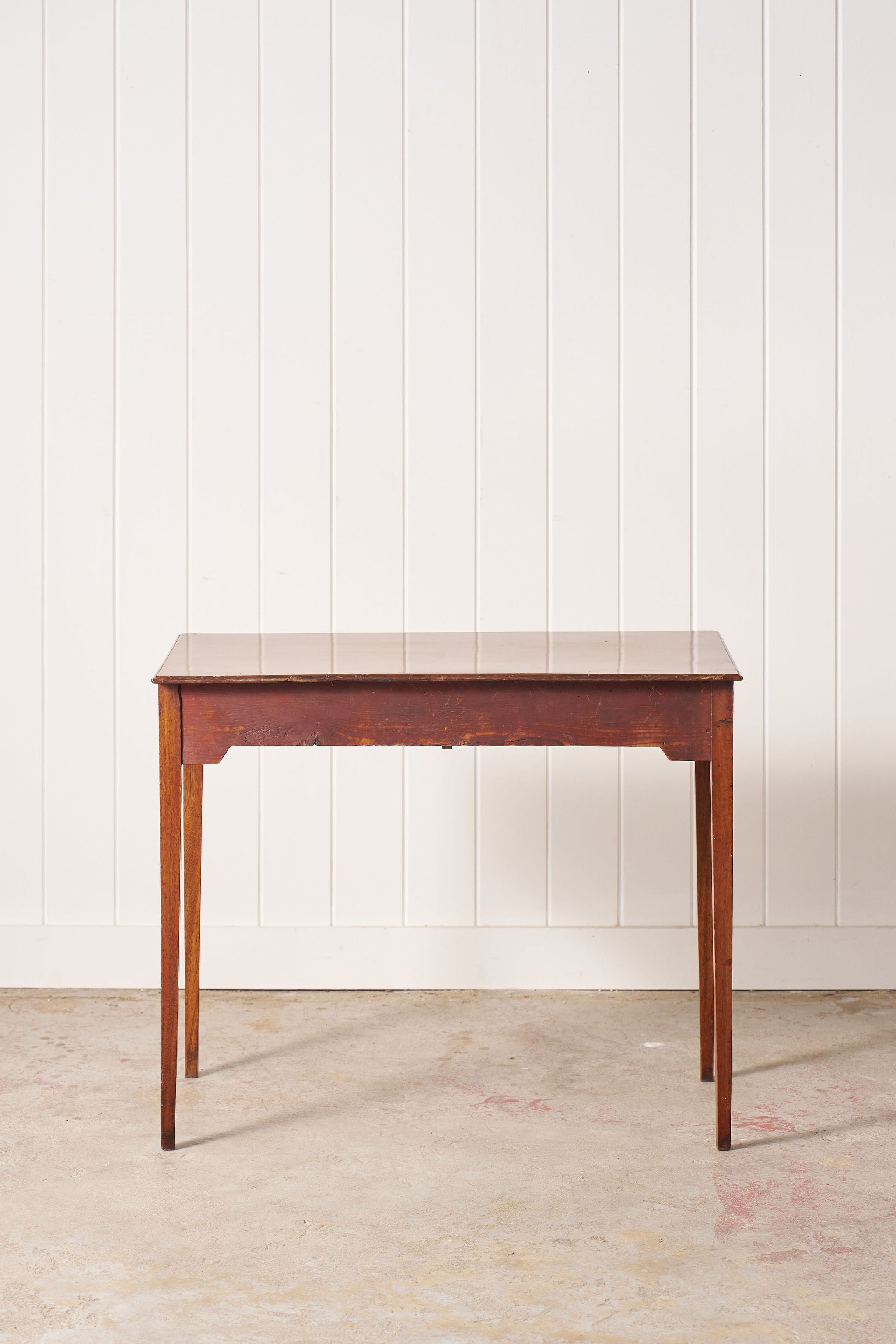 19th Century English Mahogany Side Writing Table with Swan Handles