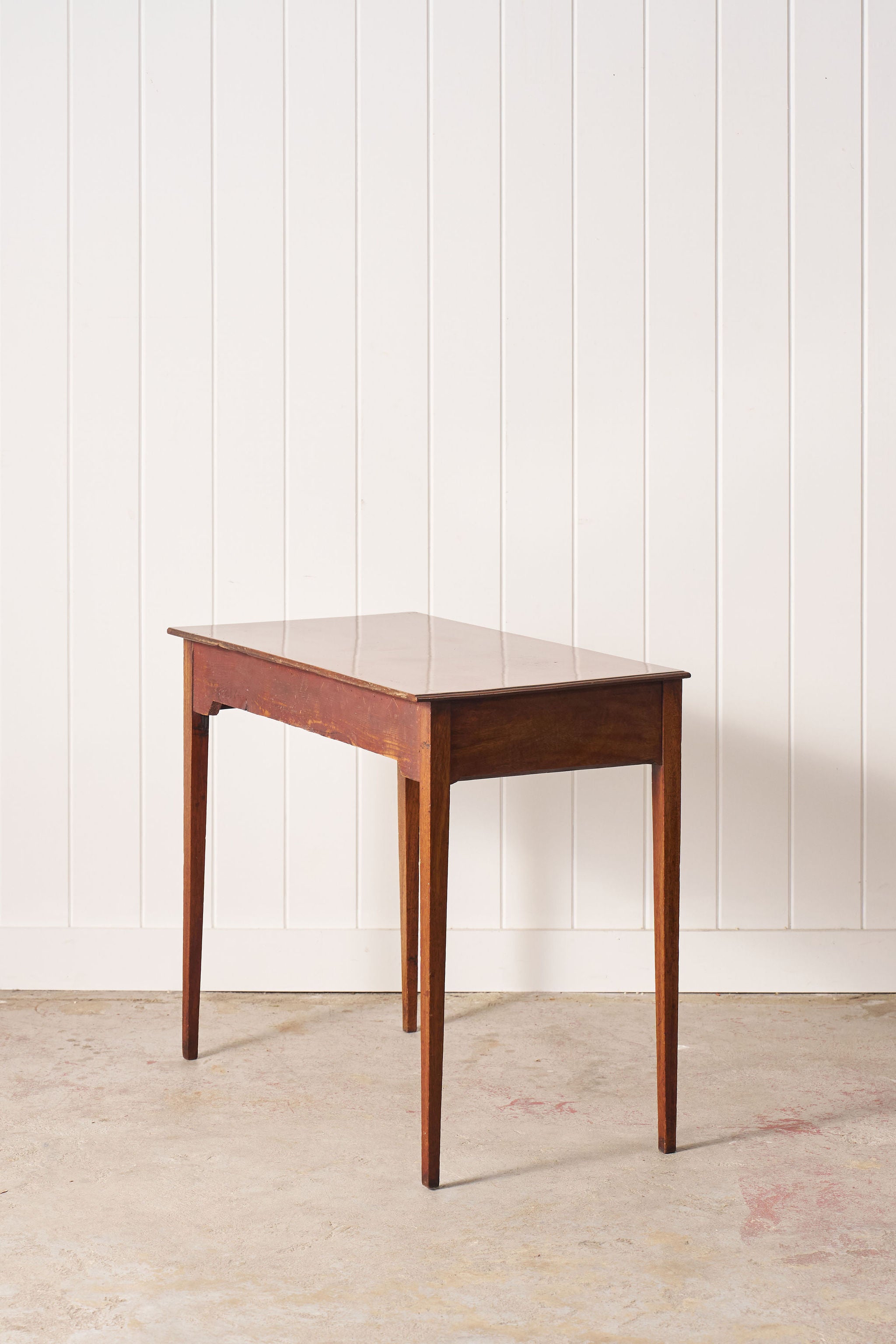19th Century English Mahogany Side Writing Table with Swan Handles