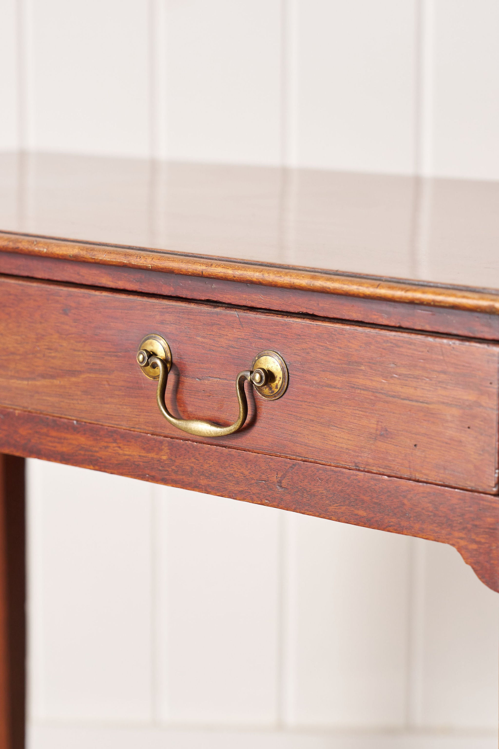 19th Century English Mahogany Side Writing Table with Swan Handles