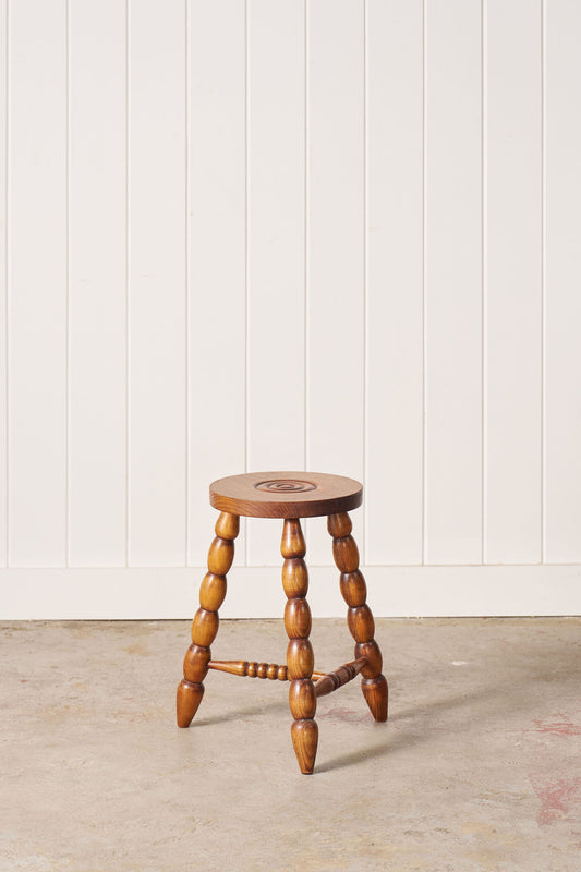 Vintage French Bobbin Stool