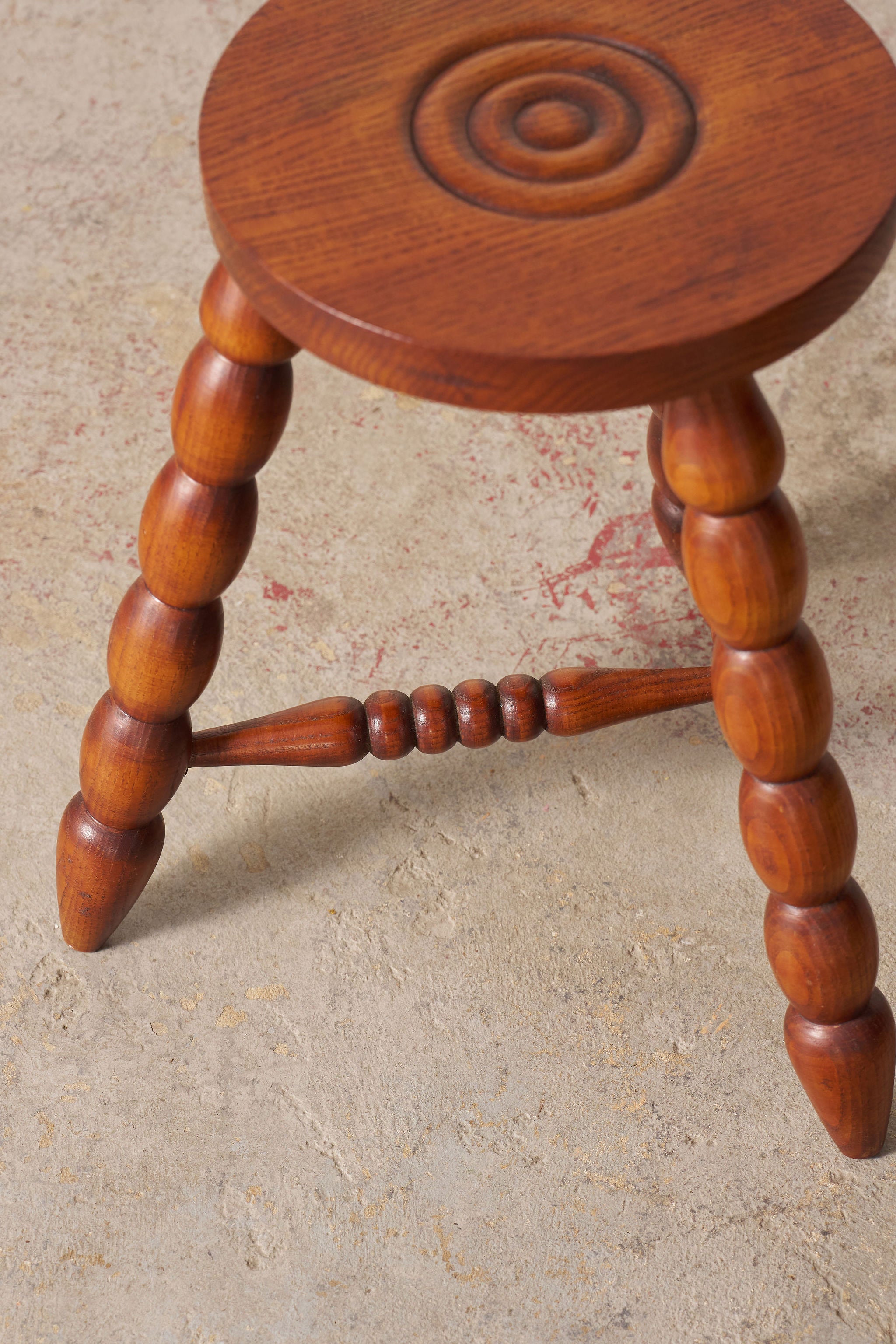 Vintage French Bobbin Stool