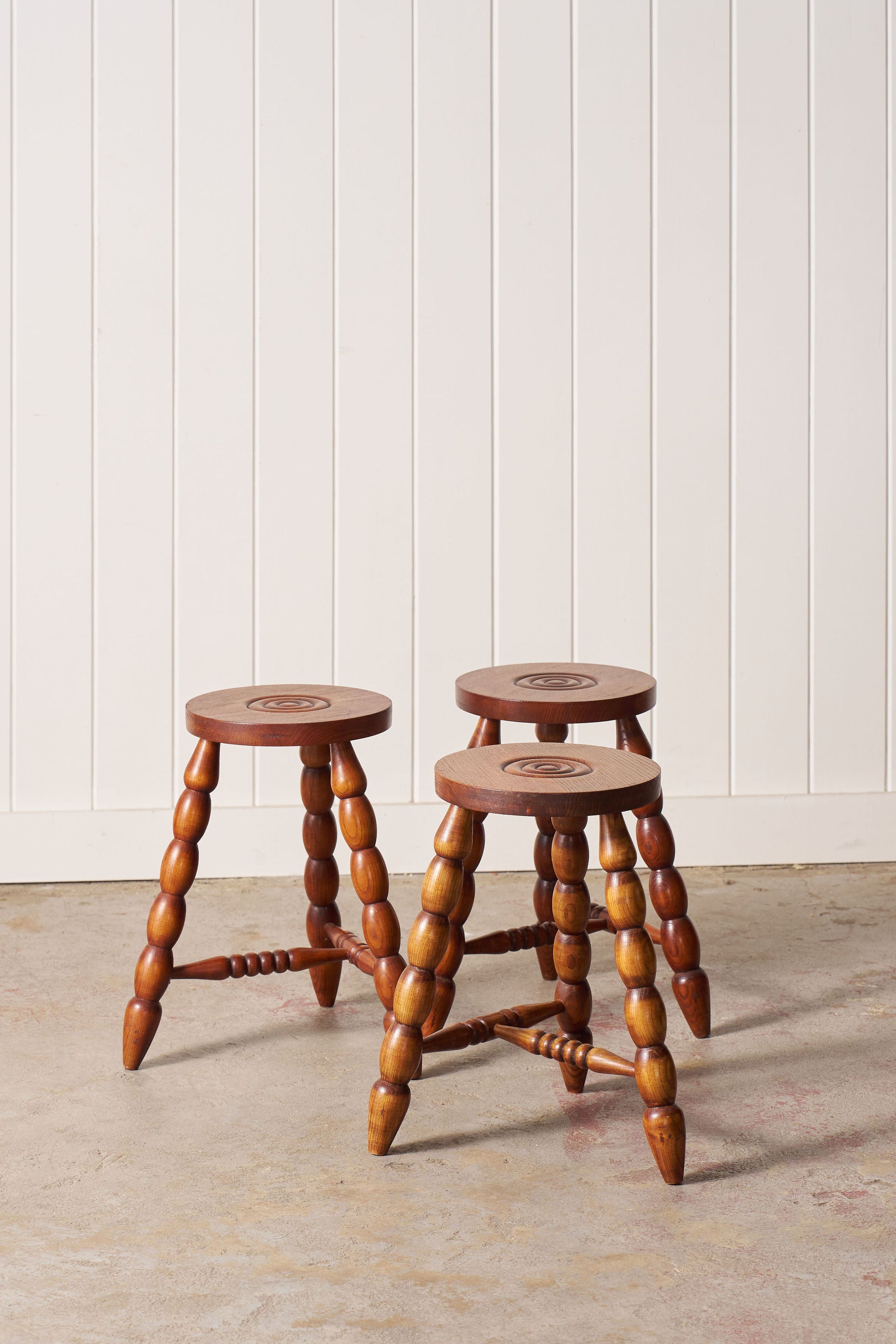 Vintage French Bobbin Stool