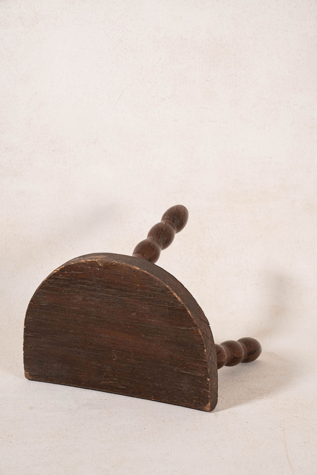 Antique Half Moon Bobbin Joint Stool