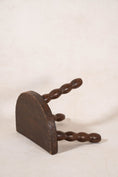 Load image into Gallery viewer, Antique Half Moon Bobbin Joint Stool

