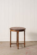 Load image into Gallery viewer, Round English Bobbin Side Table
