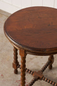 Load image into Gallery viewer, Round English Bobbin Side Table
