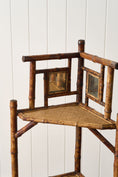 Load image into Gallery viewer, 19th Century English Tiger Bamboo Corner Shelf
