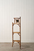 Load image into Gallery viewer, 19th Century English Tiger Bamboo Corner Shelf
