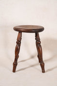 Load image into Gallery viewer, Small Antique Oak Joint Stool
