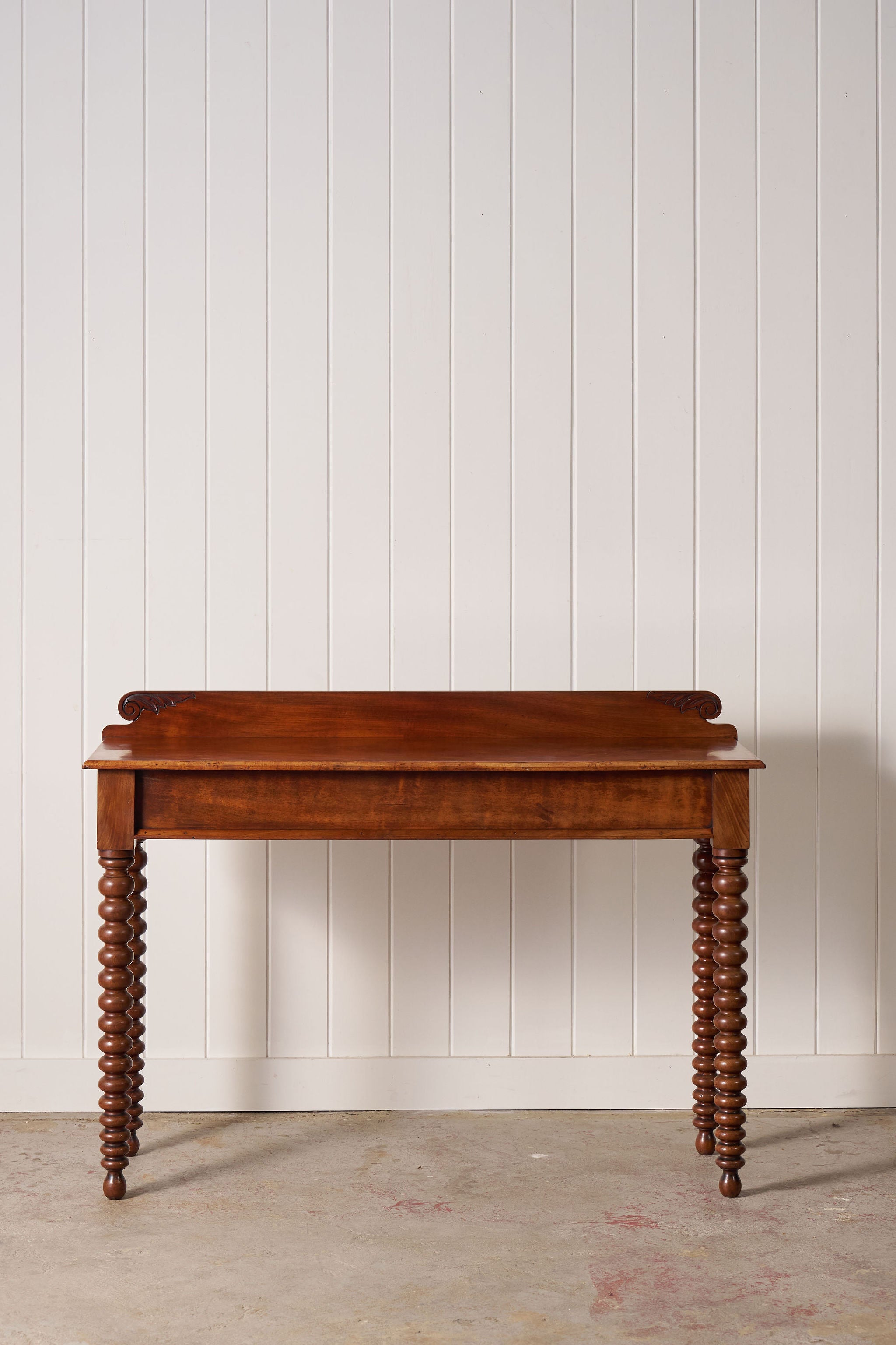 Victorian Mahogany Console with Bobbin Legs