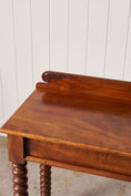 Load image into Gallery viewer, Victorian Mahogany Console with Bobbin Legs
