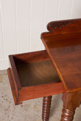 Load image into Gallery viewer, Victorian Mahogany Console with Bobbin Legs

