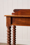 Load image into Gallery viewer, Victorian Mahogany Console with Bobbin Legs
