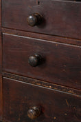 Load image into Gallery viewer, 19th Century 2 over 2 Original Chippy Paint English Pine Chest
