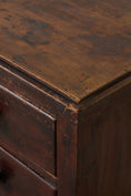 Load image into Gallery viewer, 19th Century 2 over 2 Original Chippy Paint English Pine Chest
