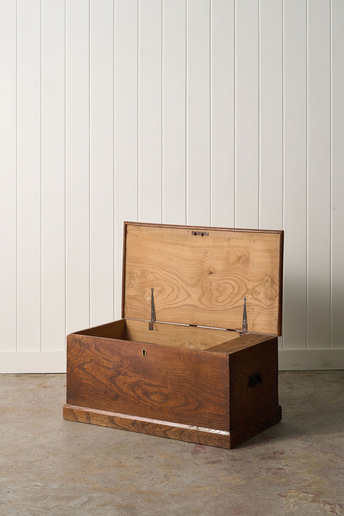 19th Century Elmwood Trunk
