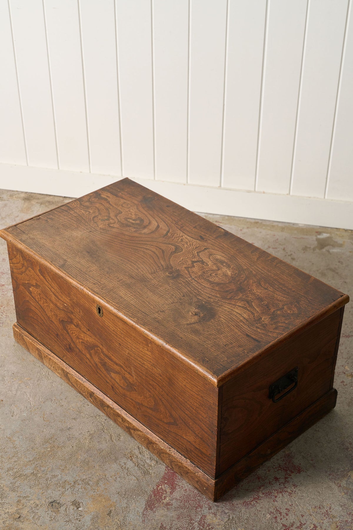 19th Century Elmwood Trunk