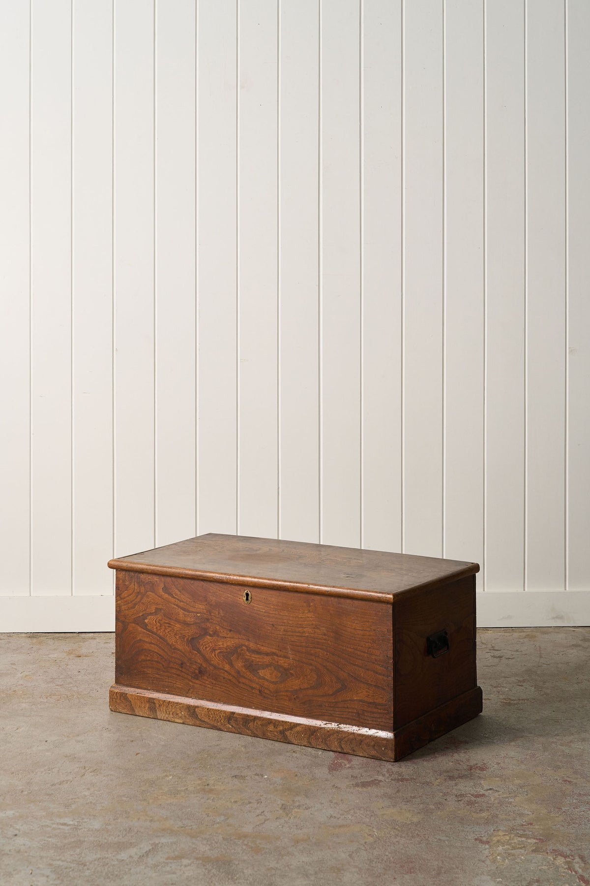 19th Century Elmwood Trunk