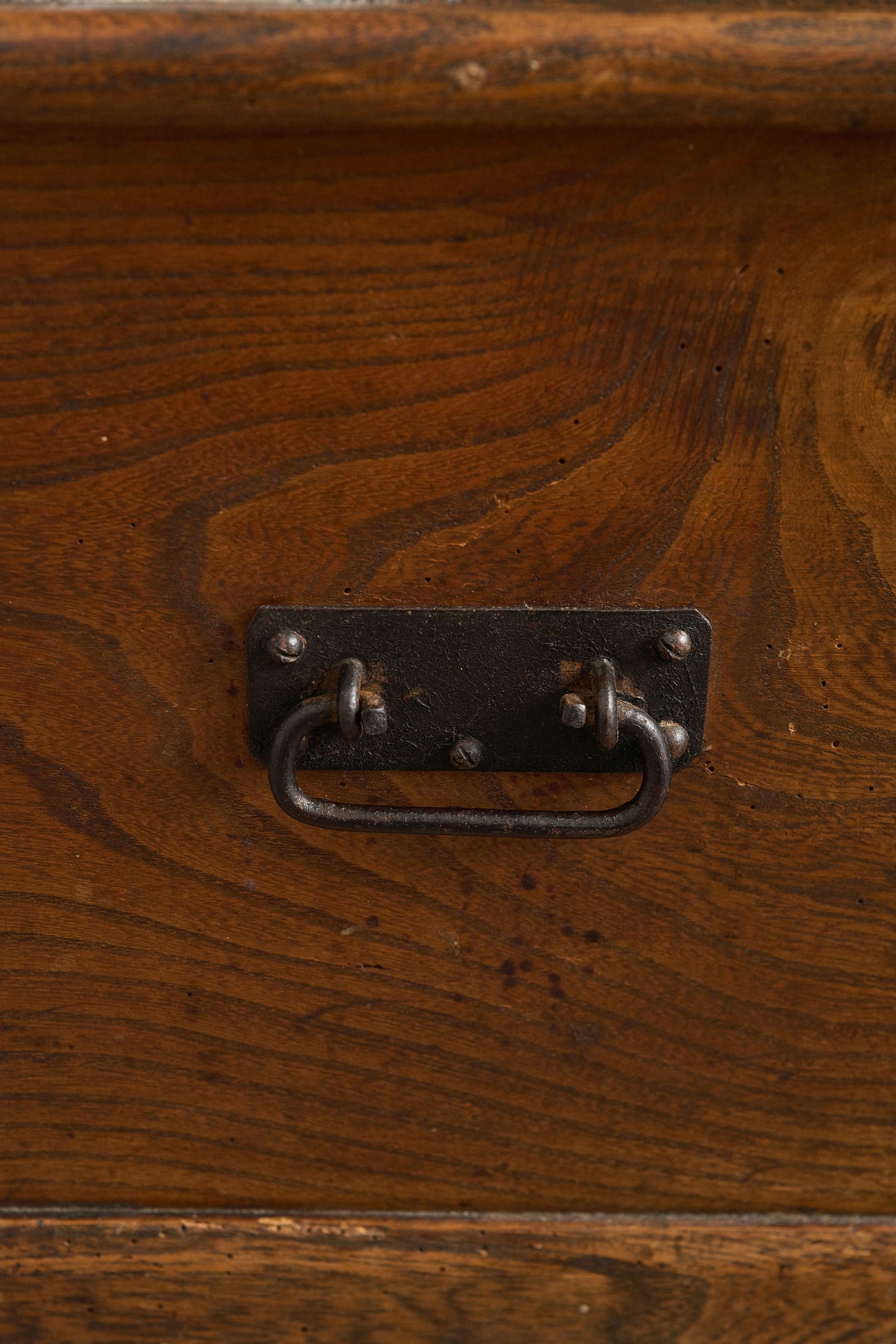 19th Century Elmwood Trunk
