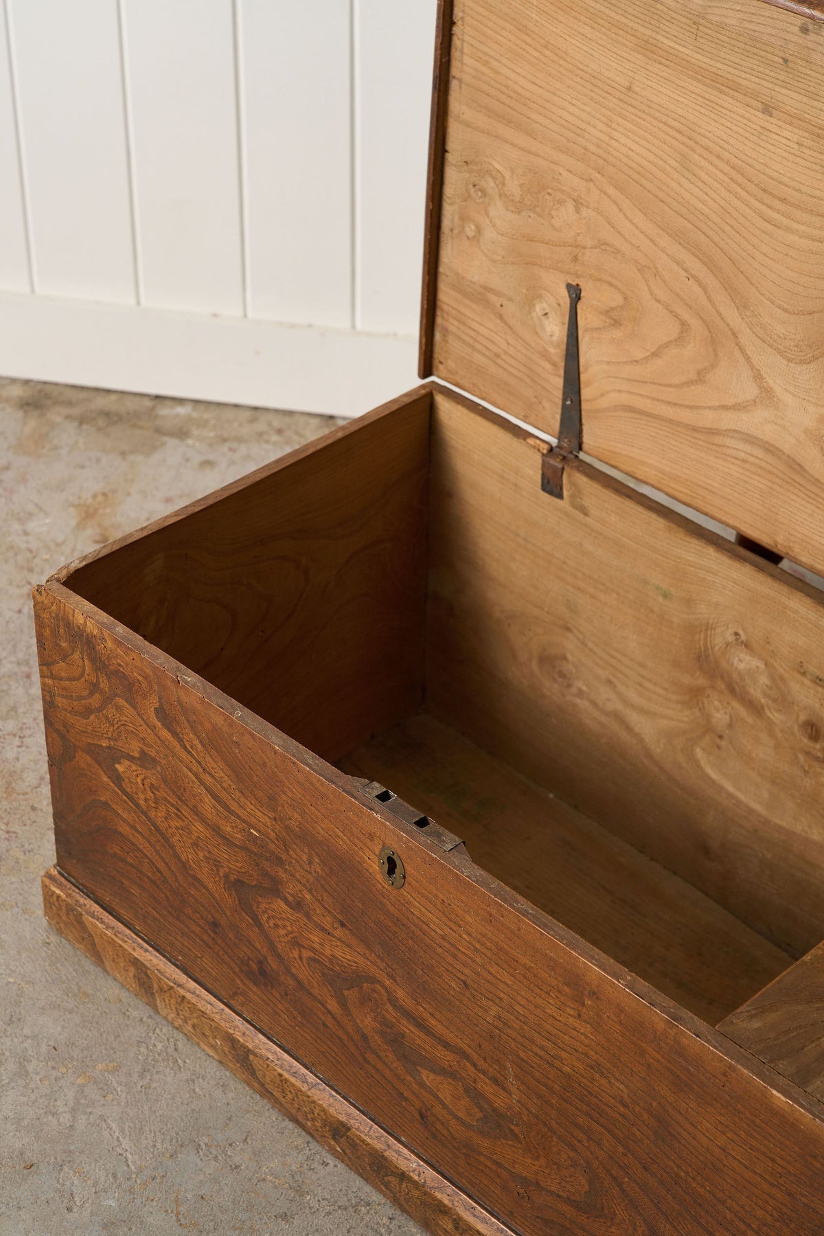 19th Century Elmwood Trunk
